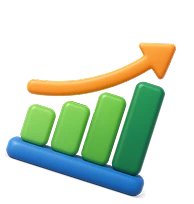 재고·매출·인사 등 핵심 지표를 실시간으로 확인하는 ERP 대시보드 아이콘