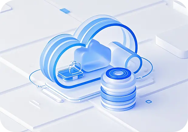 안정적인 웹 서비스 운영을 위한 클라우드 기반 인프라를 상징하는 이미지